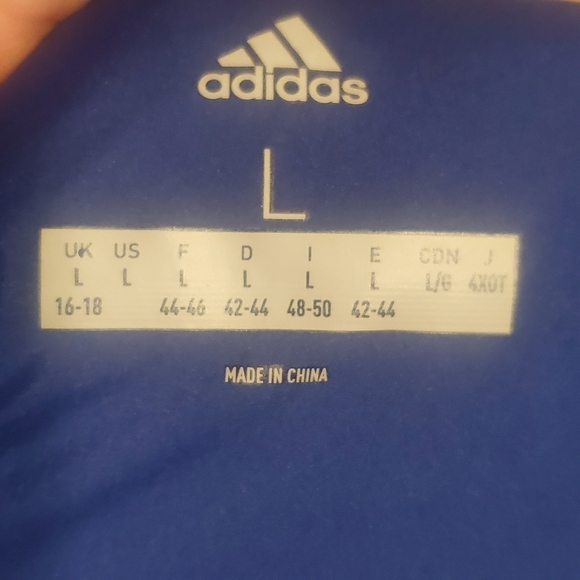 Adidas Royal Blue Hooded Puffer Vest. Duck Down. Mens Sz Large - Picture 8 of 8